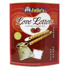 Julie's Love Letters Cream Biscuits (700g) - Strawberry