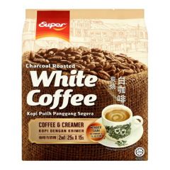 Super 2 in 1 Charcoal Roasted White Coffee (15 x 25g)