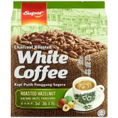 Super 3 in 1 Charcoal White Coffee Roasted Hazelnut (15 x 36g)