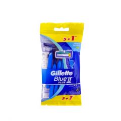 Gillette Blue II Plus Fixed Disposable Razors (5+1)