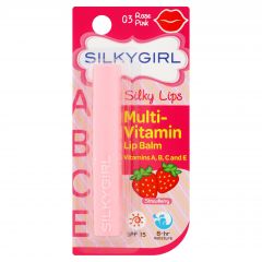 SILKYGIRL Multi-Vitamin Lip Balm Strawberry - 03 Rose Pink (1.5g)