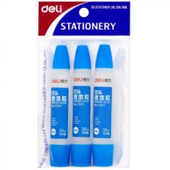 Deli Double Tips Water Glue (35ml x 3 Pcs)