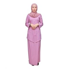 Mikayla Long Kebaya Plain (XL) - Purple